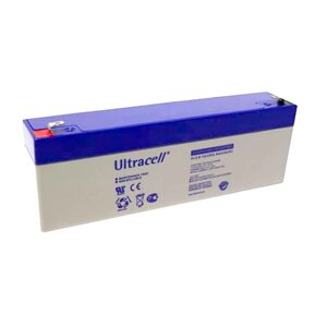 Акумуляторна батарея Ultracell UL2.6-12 AGM 12V 2,6Ah (178 x 35 x 60), 0.8 kg White Q10