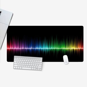 Килимок 300*800 тканинної "Colorful sound waves" з бічною прошивкою, товщина 2 мм, Пакет