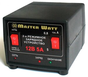 Автоматичне ЗУ для акумулятора MW-AZU12-5A 12V (4.5-100Ah) (MF, WET, AGM, GEL), 180-245V, Струм заряду режим-0,8А / 5А,