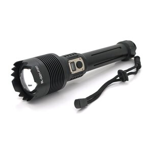 Ліхтар ручної Bailong BL-G201-P360, 1LED XHP360, 50W, 5 режиму, ZOOM,2x26650 /8800mah, Black, IP40, кабель USB- Type-С,