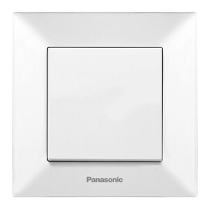 Вимикач Panasonic Arkedia Slim одноклавішний, швидкий монтаж, білий