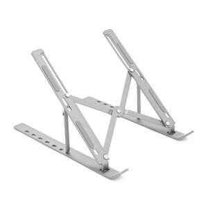 Підставка під ноутбук/планшет N3 складана/трансформер, до 17', алюміній, колір сірий, чохол, 244*163*61.5 мм, 0,242 кг