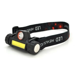 Налобний ліхтарик Voltronic YB-101,1 led 3W , 1 Led Cob, 2 режиму, корпус-пластик, водостійкий, ip44, магніт, харчування