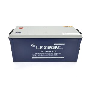 Акумуляторна батарея Lexron LR-DCK-12-210 Carbon-Gel 12V 210 Ah DEEP CYCLE (522 x 240 x 222) 59.5kg