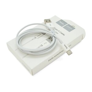 Кабель Hoco X23, Type-C-USB, 2.4A, White, довжина 1м, BOX