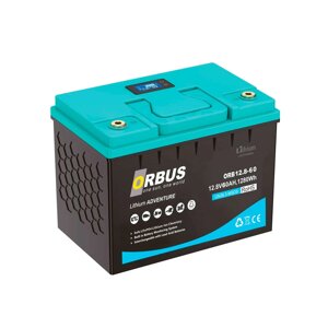 Акумуляторна батарея ORBUS LiFePO4 12,8V 60Ah, 260x168x210 mm, 8kg