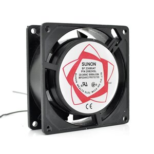 Кулер для охолодження серверних БП SUNON 8025 DC sleeve fan 2pin під пайку - 80 * 80 * 25мм, 220V, 2600об / хв