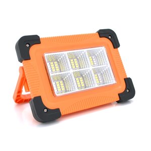 Переносний ліхтар-прожектор Leovin LE-068+Solar (30W), 36 LED (SMD), 4 режиму, вбудований акумулятор, заряд від 5V, USB