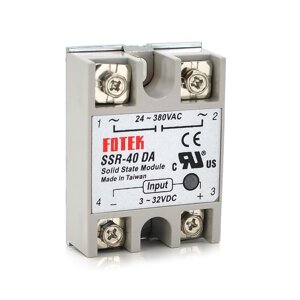 Твердотільне реле Fotek SSR-40DA 40А 24-380В AC