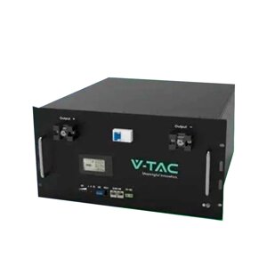 Акумуляторна батарея V-TAC LiFePO4 48V 200Аh 9,6kWh, 445x244x500mm, 78kg