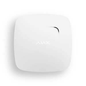 Бездротовий датчик диму з сенсорами температури і чадного газу AJAX FireProtect Plus (white)