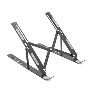 Підставка під ноутбук/планшет SG-002 складна/трансформер, до 17', алюміній, колір чорний, чохол, 240*190*150 мм, 0,288