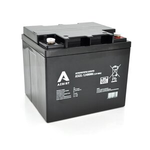 Акумулятор AZBIST Super GEL ASGEL-12400M6, Black Case, 12V 40.0Ah (196 x165 x 173),11,8kg Q1/96