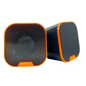 Колонки 2.0 CRASH X9 USB+3.5mm, 2x3W, 20Hz- 18KHz, з регулятором гучності, Black, BOX, Q24