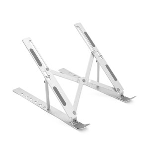 Підставка під ноутбук/планшет SG-002 складна/трансформер, до 17', алюміній, колір срібло, чохол, 240*190*150 мм, 0,288