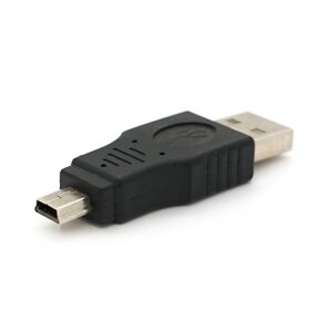 Перехідник USB1.1(F) => miniUSB (M), Black, Пакет