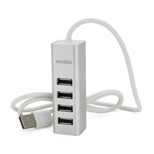 Хаб iKAKU KSC-383 YILIAN USB 2.0 4 порту, Silver, 480Mbts USB, Box