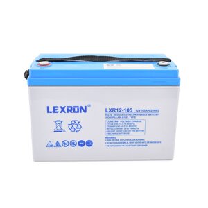 Акумуляторна батарея Lexron LXR12-105 GEL 12V 105AH DEEP CYCLE (330 x 171 x219) 30 kg