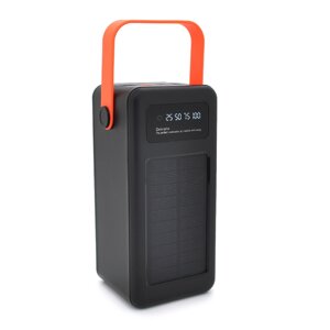 Power bank YM-639 80000 mAh Solar, flashlight, Input: 5V/2.1A (MicroUSB, TypeC, Lightning), Output: 5V /2.1A (4xUSB),