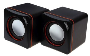 Колонки 2.0 JEDEL JD-CK4 USB+3.5mm, 2x3W, 90Hz- 20KHz, з регулятором гучності, Black, BOX, Q80