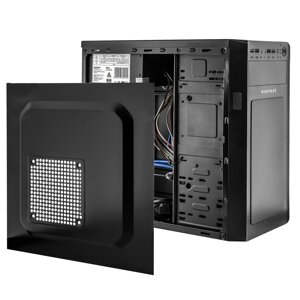 Корпус Everest 6116 - 400w 12cm MATX, 2xUSB3.0+2xUSB2.0