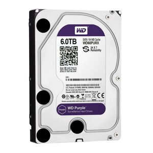 Жорсткий диск 3.5" WD62PURX, 6 ТБ, SATA 6 Гб / с, IntelliPower, кеш 128 МБ