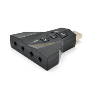 Контролер USB-sound card (7.1) 3D sound (Windows 7 ready), Blister