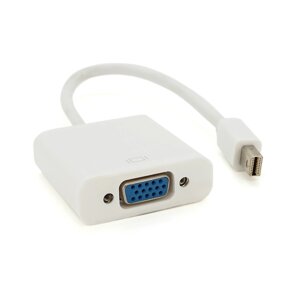 Конвертер mini Display Port ( тато ) на VGA ( мама ) 30cm, White, 4K/2K, Пакет