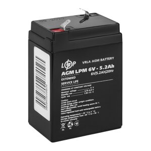 Акумулятор AGM LPM 6V - 5.2 Ah