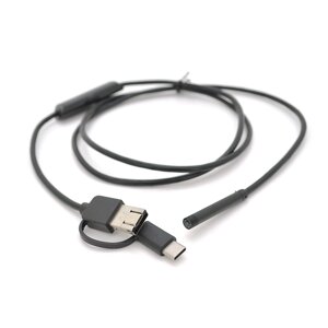 3 In 1 TYPE-C/MicroUSB/PC HD ендоскоп, м'який провід, 1м