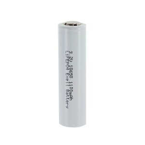 Ливар-залізо-фосфатний акумулятор LiFePO4 IFR18650 1100mah, 3.2v, Blue