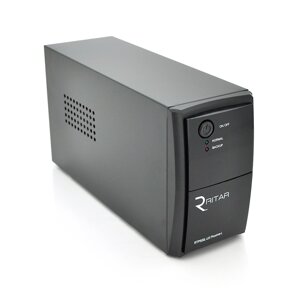 ДБЖ Ritar RTP500L-UX-IEC (300W) Proxima-L, LED, AVR, 3st, USB, 4x IEC-320 C14, 145-290Vac, 1x12V4.5Ah, plastik Case (