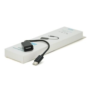 Перехідник Kin KY105 USB2.0(AF) OTG => Type-C (M), Black, Box