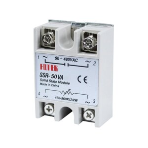 Твердотільне реле FQETR SSR-50VA 50А 24-380VAC