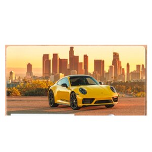 Килимок 300*800 тканинної Porsche 911 з бічною прошивкою, товщина 3 мм, Yellow, Пакет