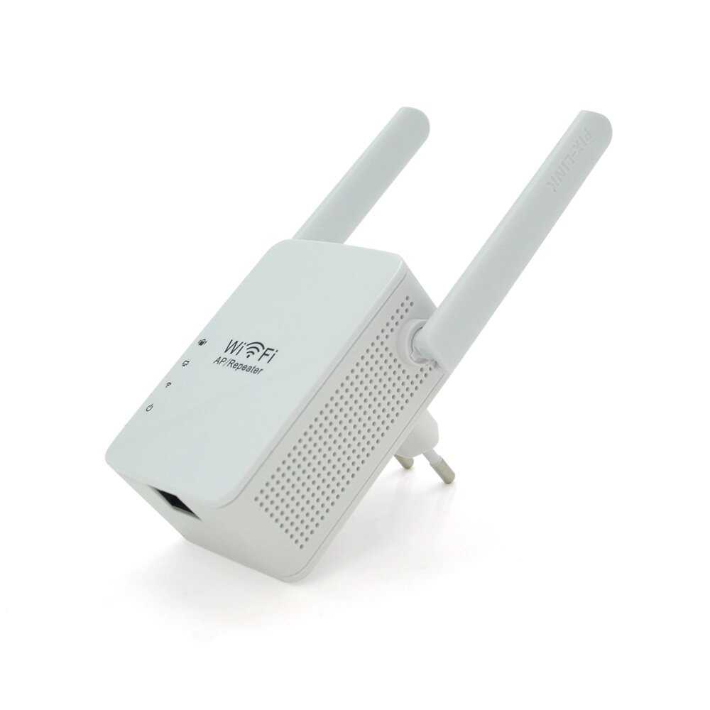 Підсилювач WiFi сигналу з 2-ма антенами LV-WR13, харчування 220V, 300Mbps, IEEE 802.11b/g/n, 2.4-2.4835GHz, BOX від компанії Price Killer - фото 1