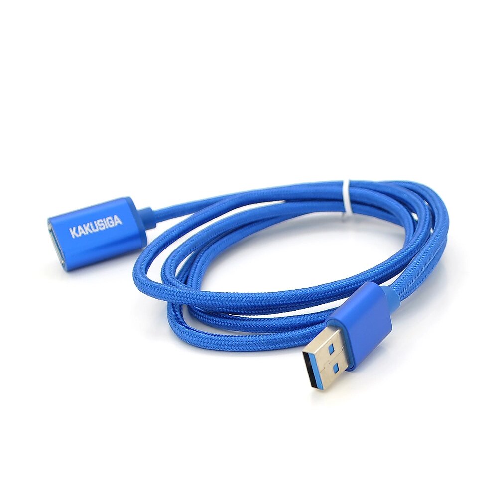 Подовжувач iKAKU KSC-753 ZUOFEI USB AM/AF USB3.0 charging data extension cable, 1,2m, Blue, Box від компанії Price Killer - фото 1