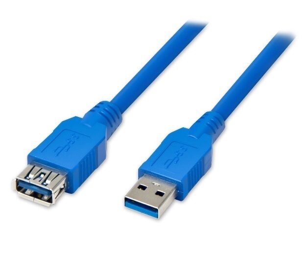 Подовжувач USB 3.0 AM/AF, 0.5m, Blue, Пакет, Q200 від компанії Price Killer - фото 1