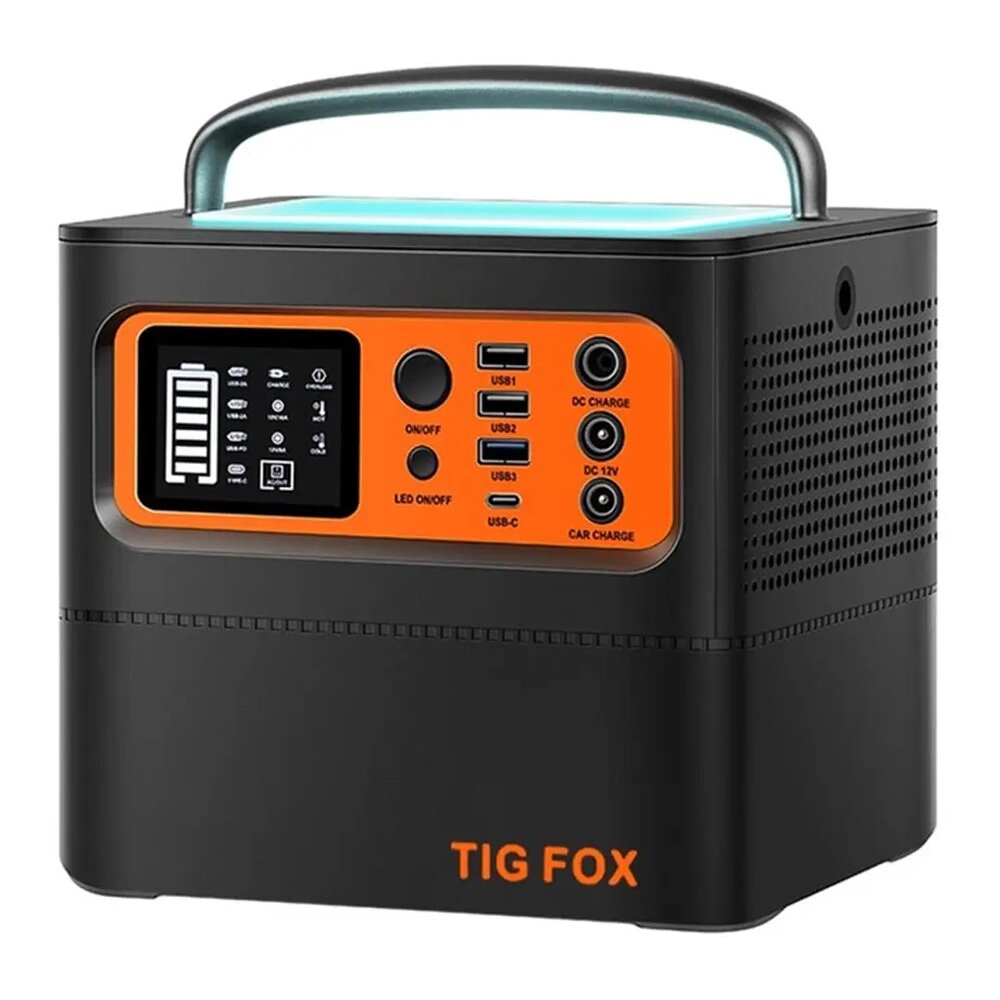 Портативне джерело живлення потужність Tig Fox T500, 540Вт, ємність 54000mAh, 210*190*190 мм, 5.5 кг від компанії Price Killer - фото 1