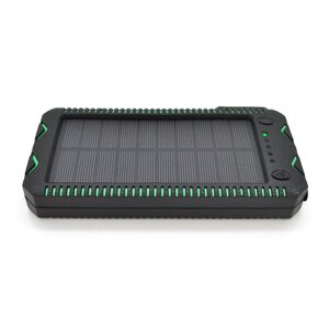 Power bank 30000 mAh Solar, 2хFlashlight, 5V / 200mA, Input:5V/2A (microUSB), Output:5V/2A ( 2хUSB ), rubberized case,