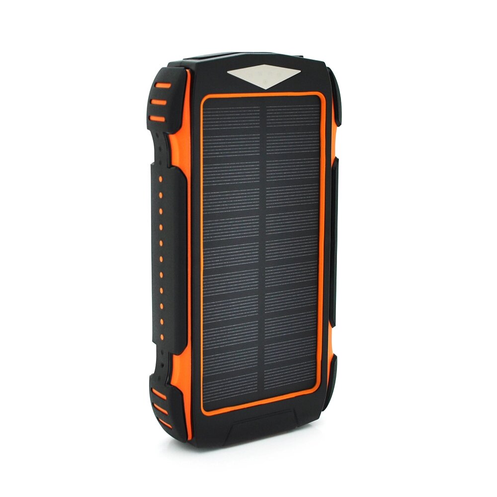 Power bank PD18W 30000mAh Solar, flashlight, Input:5V/2A/3A (Type-C, micro USB, Lightning), Output:5V/2A/3A (2xUSB, від компанії Price Killer - фото 1