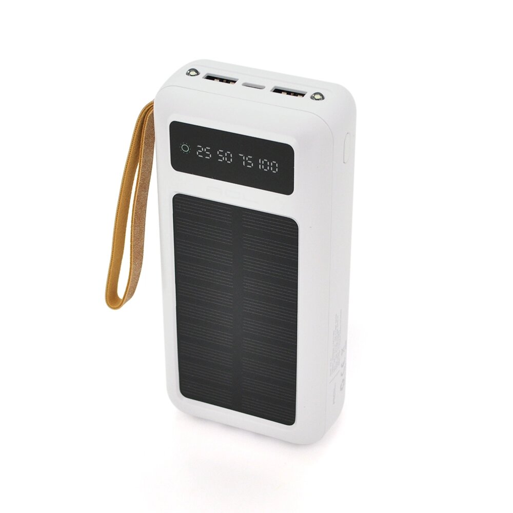 Powerbank ACL PW-61 30000mAh, SOLAR, Type-C/Lighting/Micro/USB, WHITE, Box від компанії Price Killer - фото 1