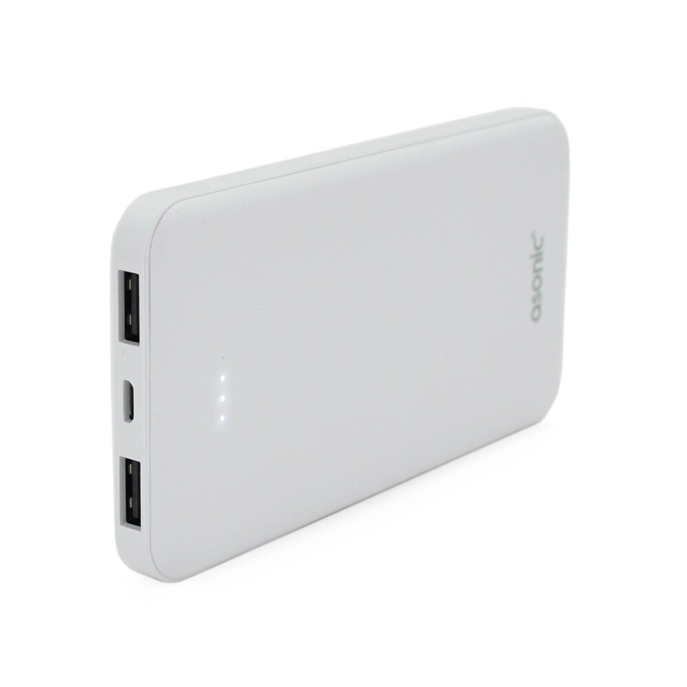 Powerbank ASONIC AS-P10 10000mAh, Output 2USB, White, (215g), Blister від компанії Price Killer - фото 1