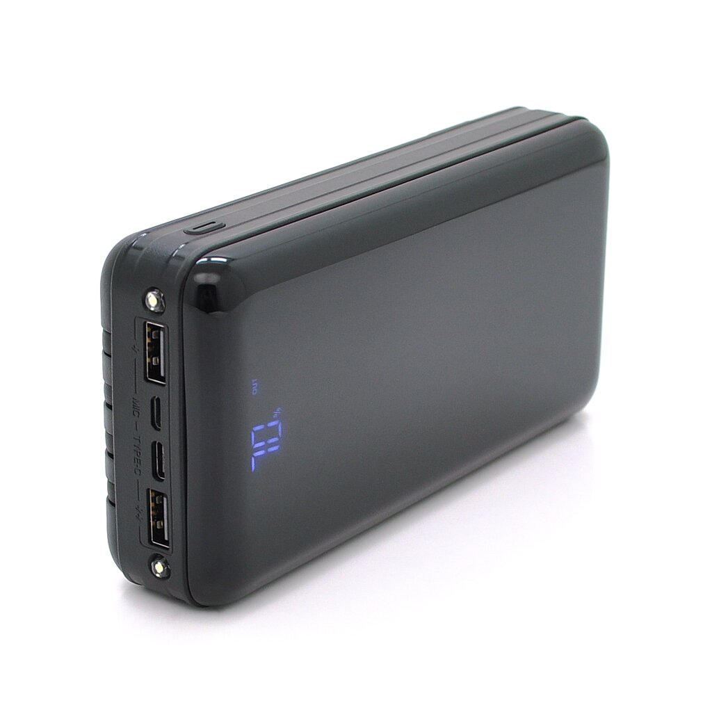 PowerBank Bix-30000mAh, Input: MicroUSB+Type-C, Output:4USB/Type-C/MicroUSB/Lightning, QC22.5W/PD20W, Black від компанії Price Killer - фото 1