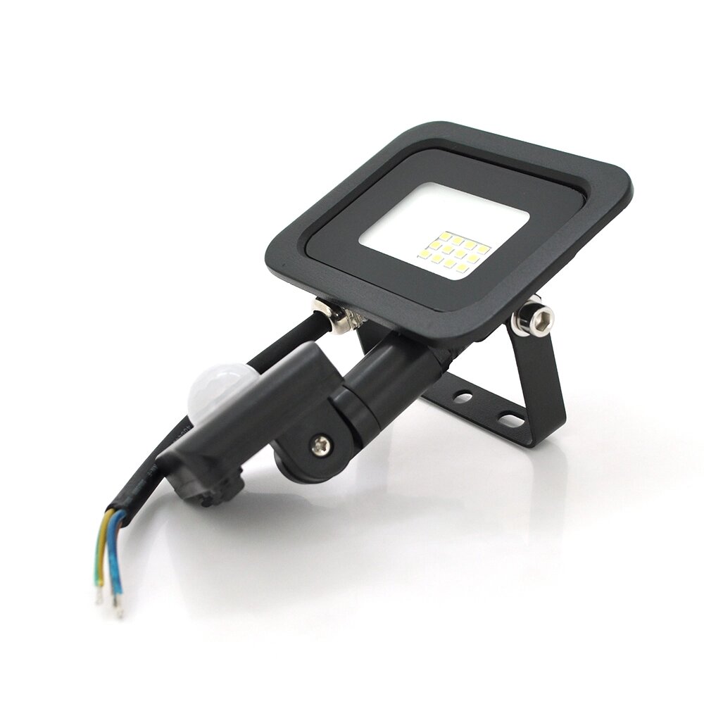 Прожектор SLIM SENSOR LED RITAR RT-FLOOD/MS10A, 10W, 12xSMD2835, IP65, 1000Lm, 6500K (100%), PF>0.9  Ra>70, 80*90*25mm від компанії Price Killer - фото 1