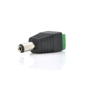 Роз'єм для підключення харчування DC-M (D 5,5x2,1 ( 2,5 мм з клемами під кабель (Black Plug), Q100