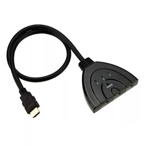 Розгалужувач HDMI (тато) на 3* HDMI (мама), 1080P, 0,8 м, Black