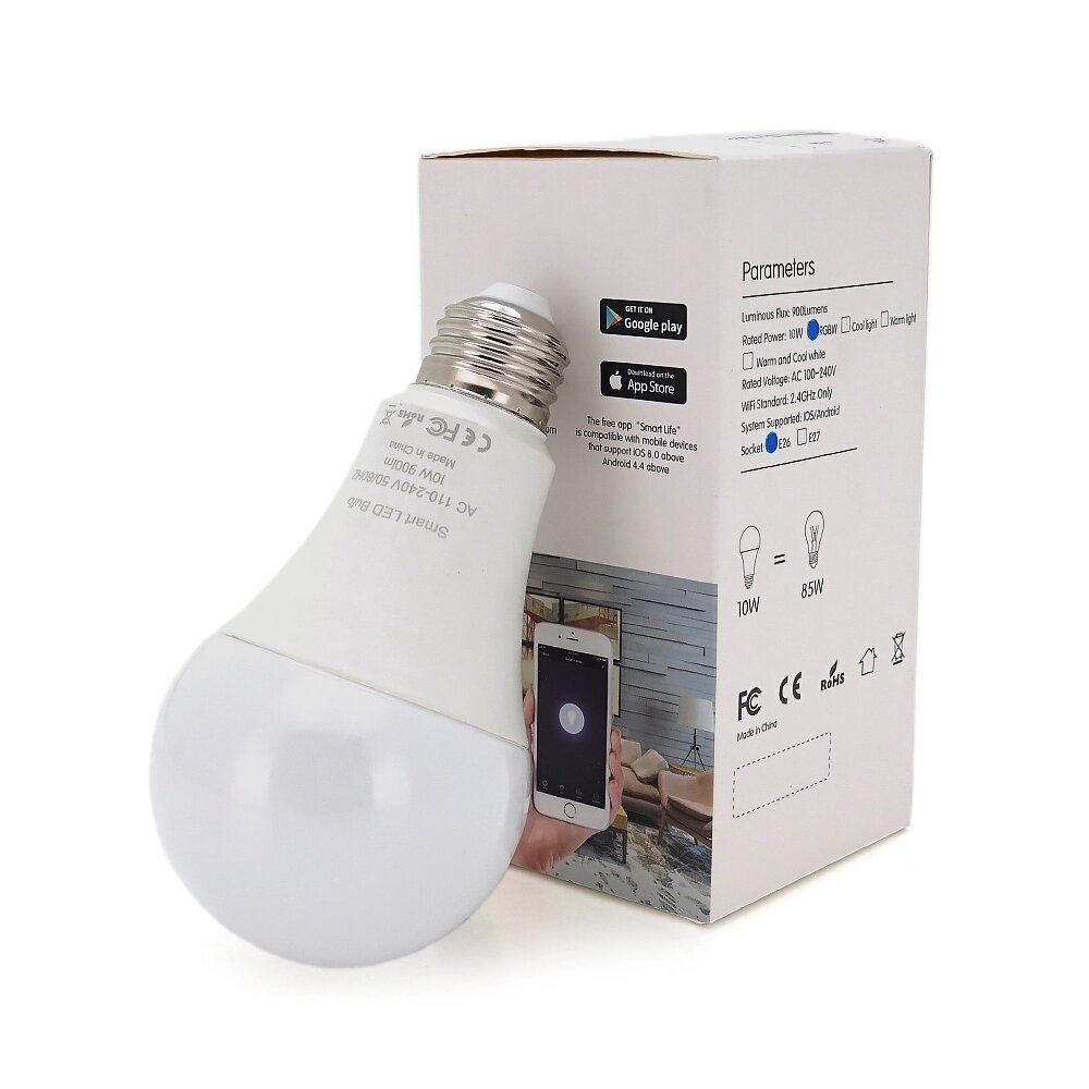 Розумна лампочка YOSO WiFi Smart Bulb 7 RGB цоколь E27 від компанії Price Killer - фото 1