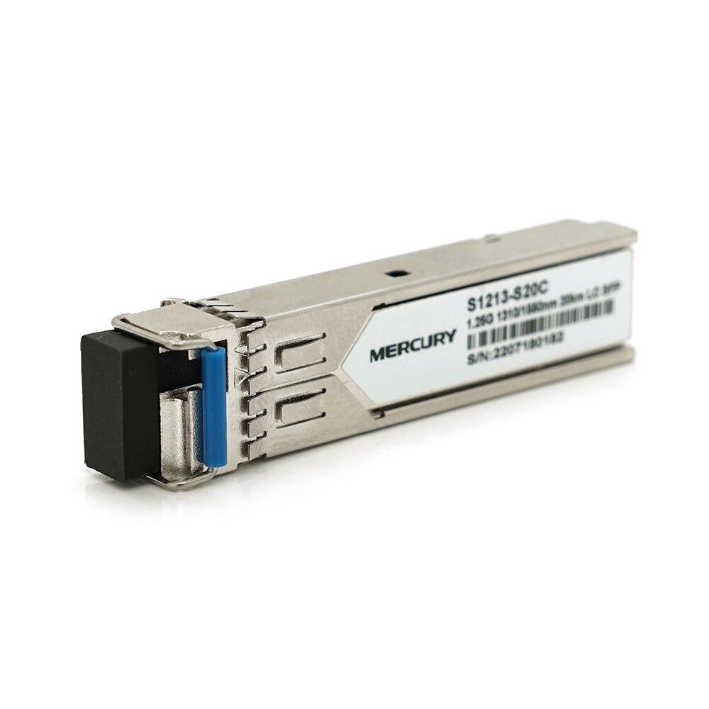 SFP модуль MERCURY 1.25G 1310nm 20Km WDM LC підтримка DDM TX1310/RX1550 від компанії Price Killer - фото 1