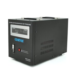 Стабілізатор напруги релейний Conter SVRH-10000VA/7000W однофазний, підлогового монтажу, LED дисплей, DC150-270V,